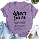 Shorts feminino estampado camiseta com slogan feminino